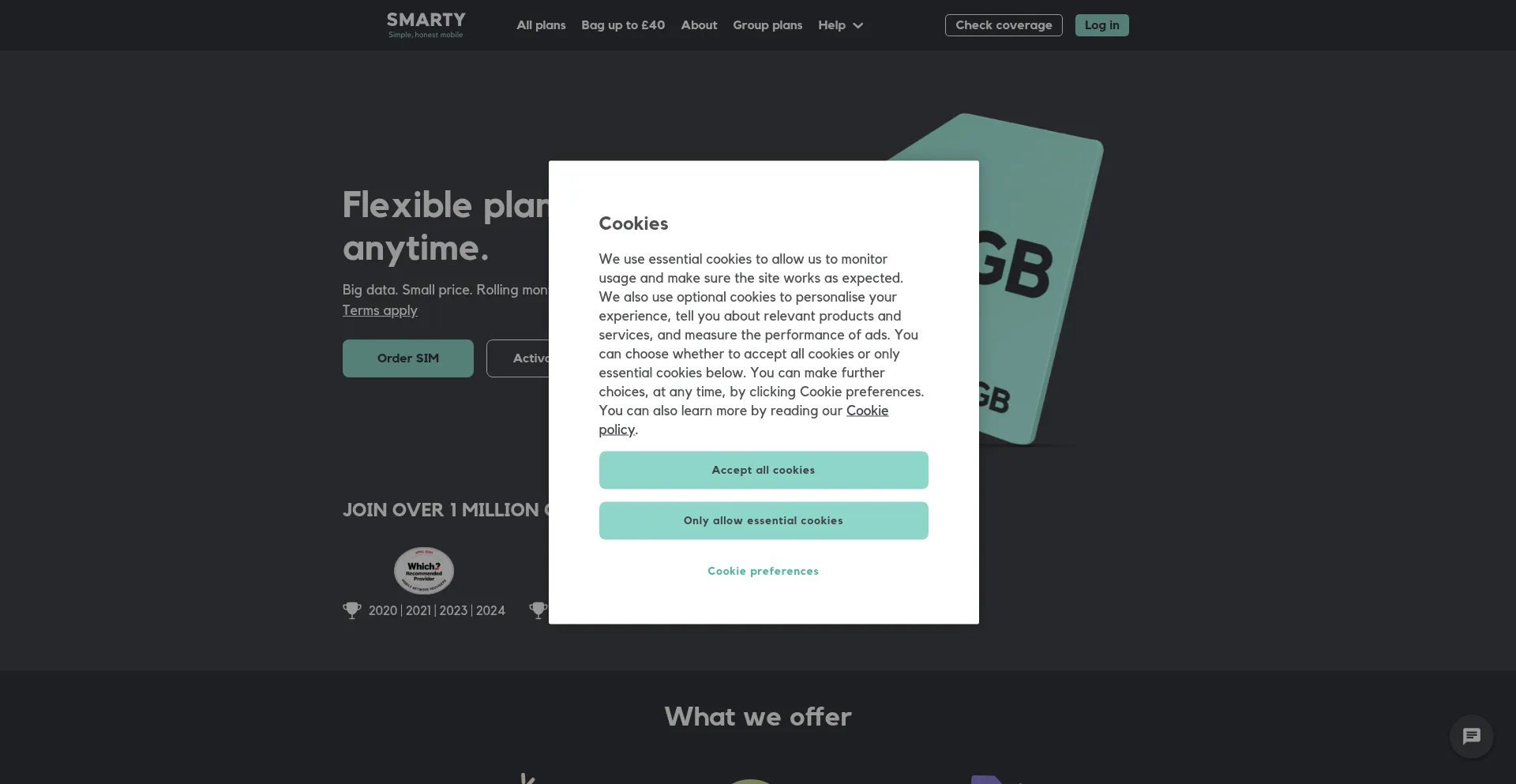Smarty.co.uk Screenshot