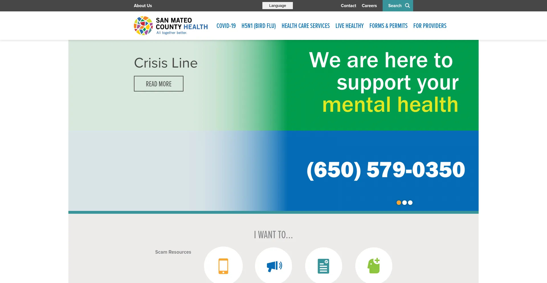 Website screenshot of Smchealth.org