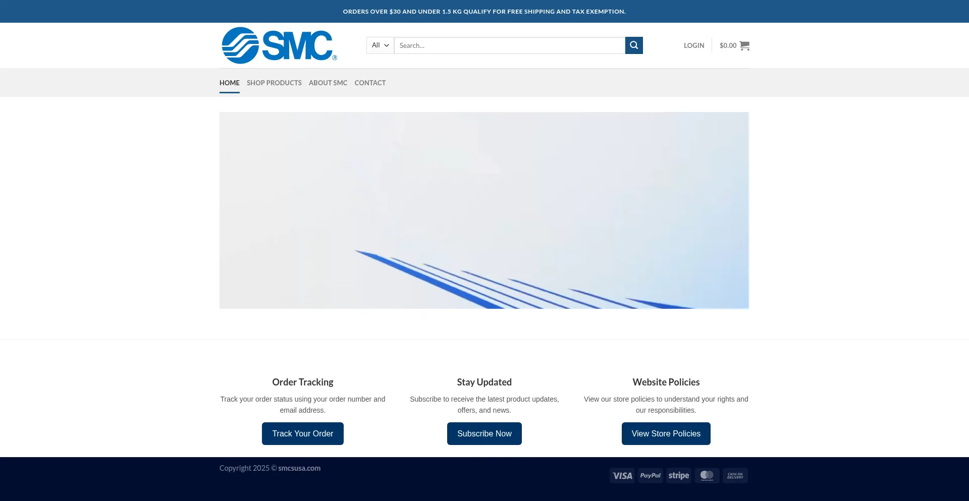 Website screenshot of Smcsusa.com