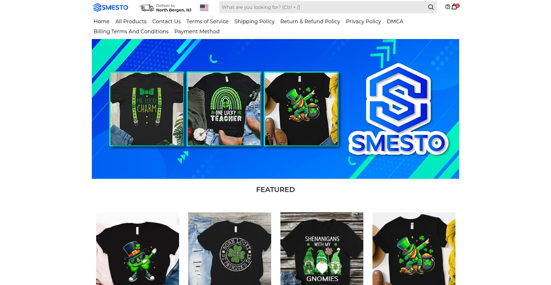 Website screenshot of Smesto.com