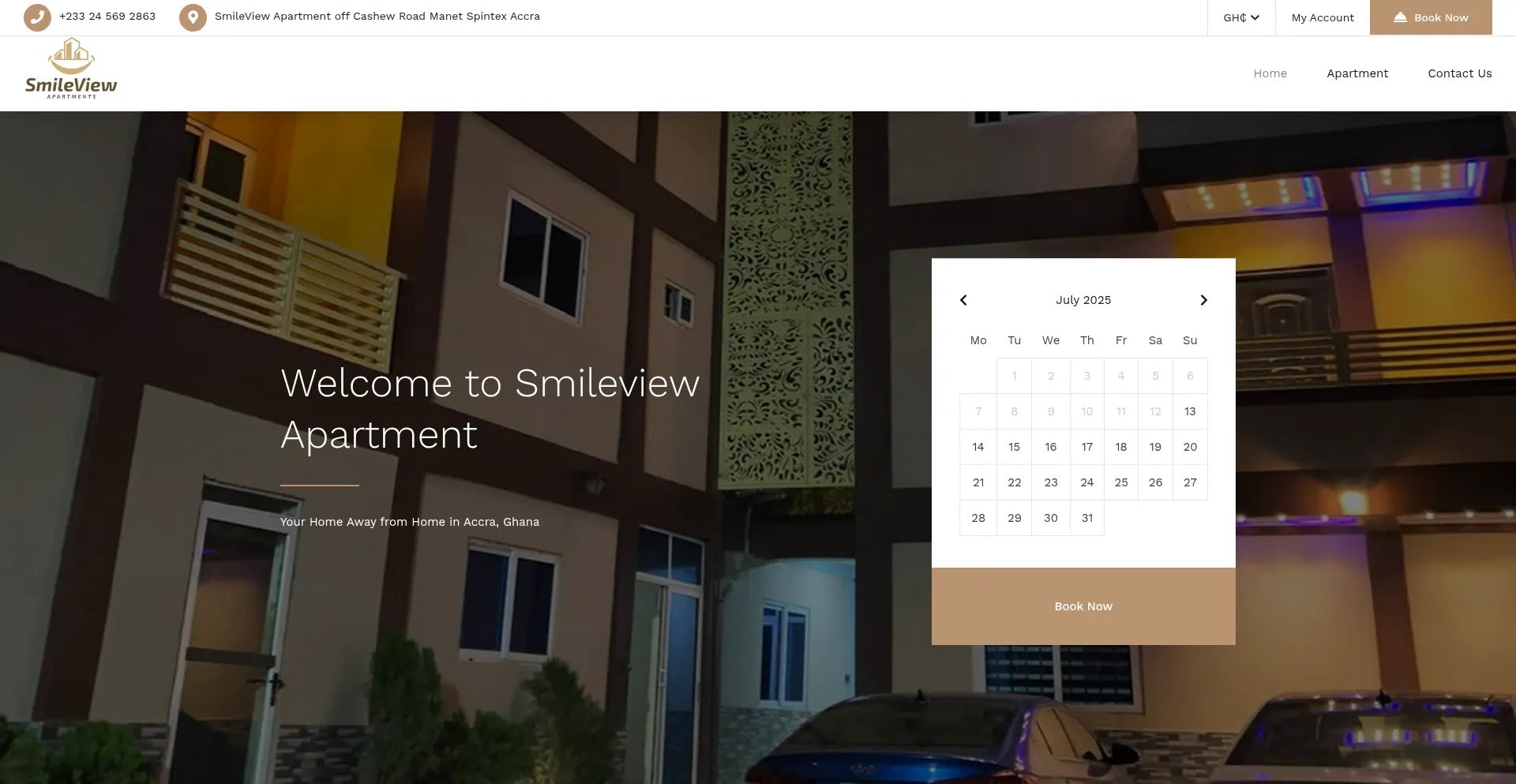 Website screenshot of Smileviewafrica.com