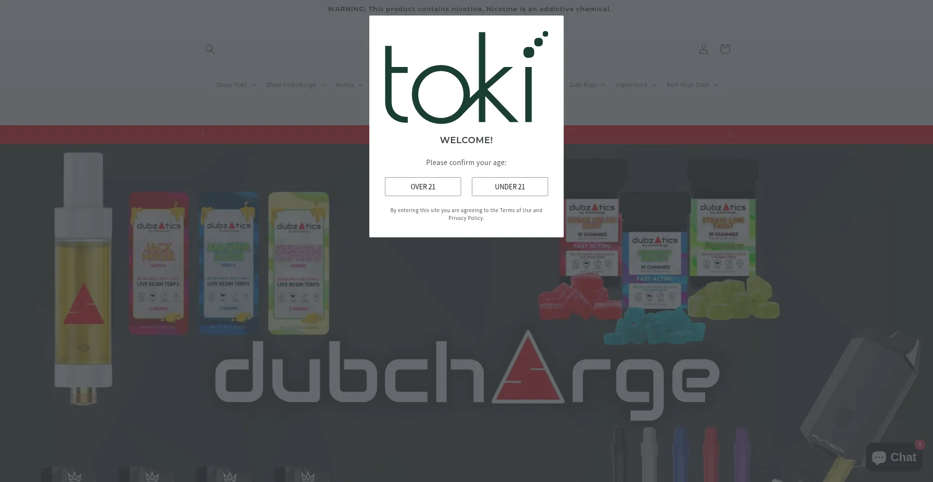 Smoketoki.com Screenshot