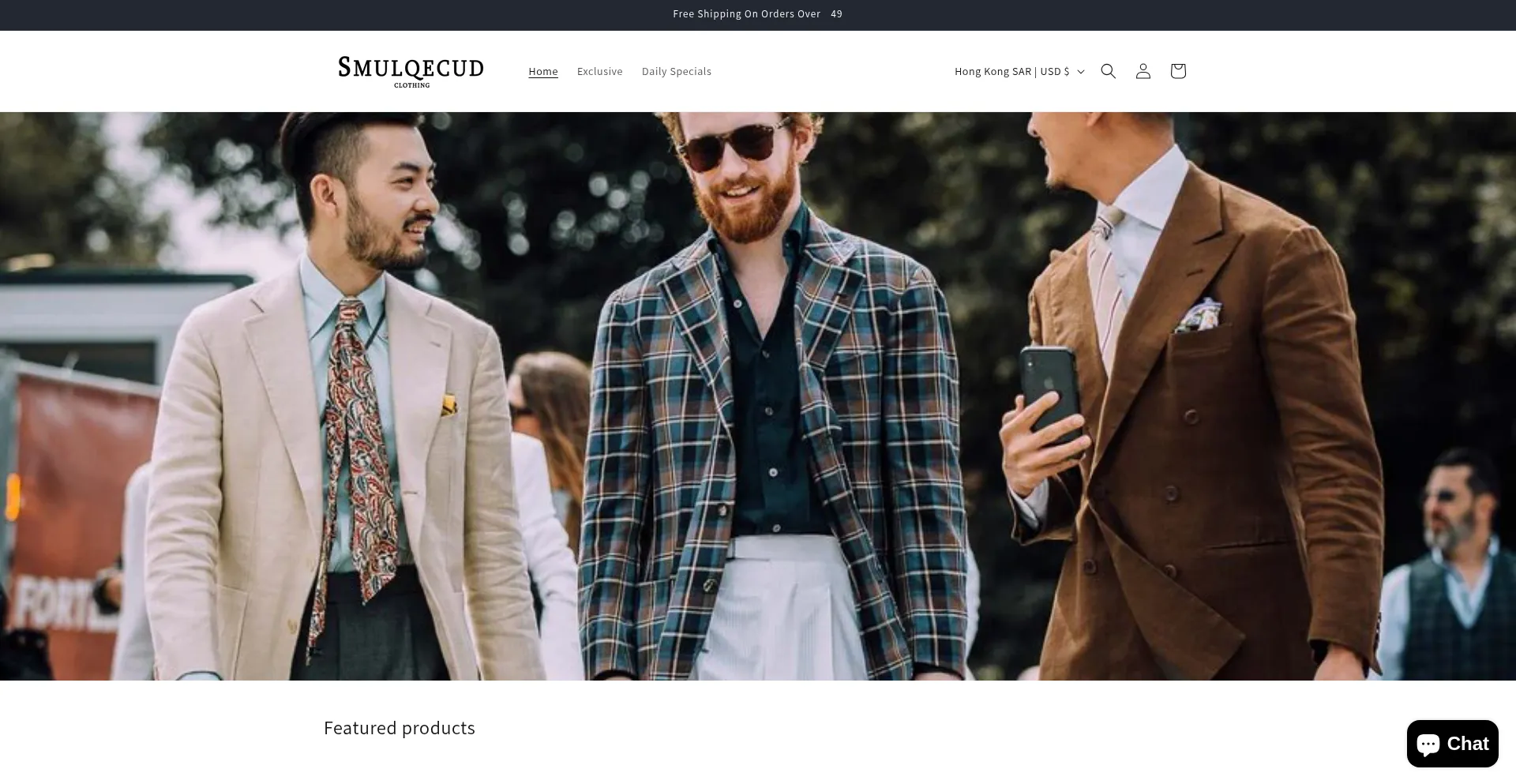 Website screenshot of Smulqecud.shop