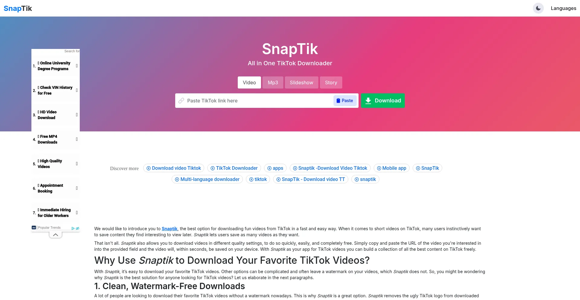 Snaptik.cx