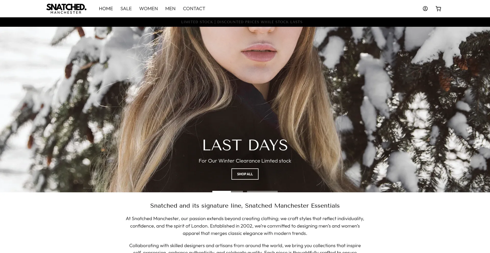 Snatchedmanchester.com Screenshot