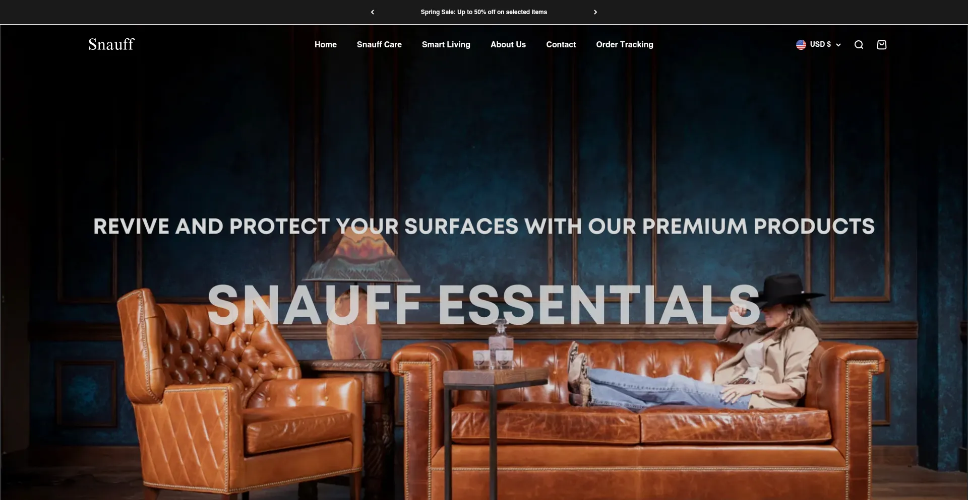 Website screenshot of Snauff.com