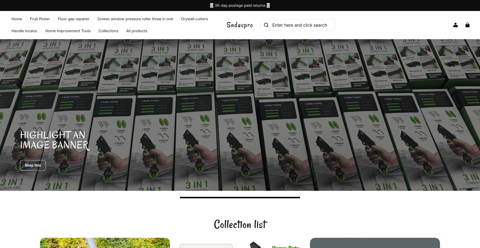 Website screenshot of Sndaspro.com