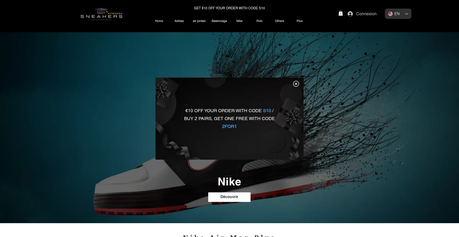 Sneakers-academy.com Screenshot