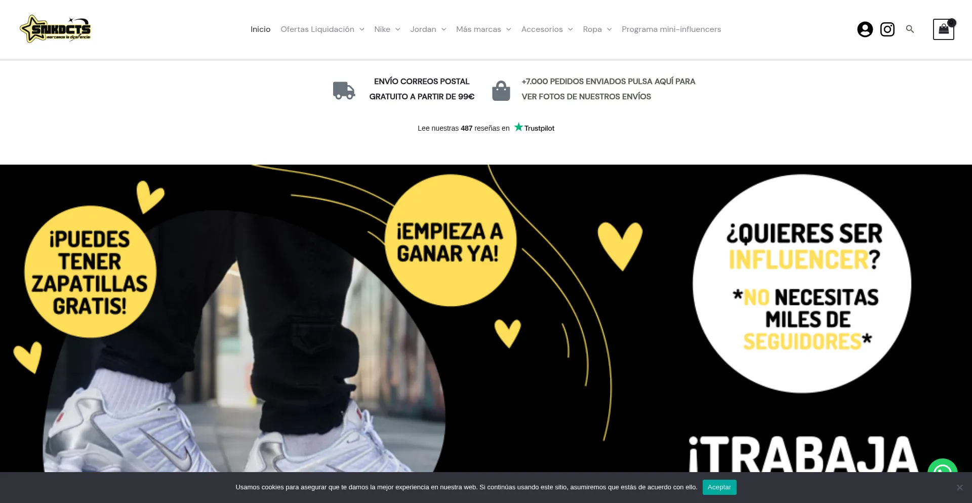 Website screenshot of Sneakersaddcts.com