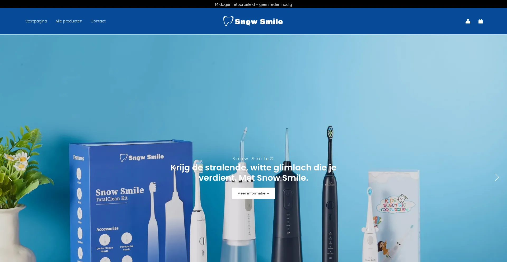 Website screenshot of Snow-smile.org