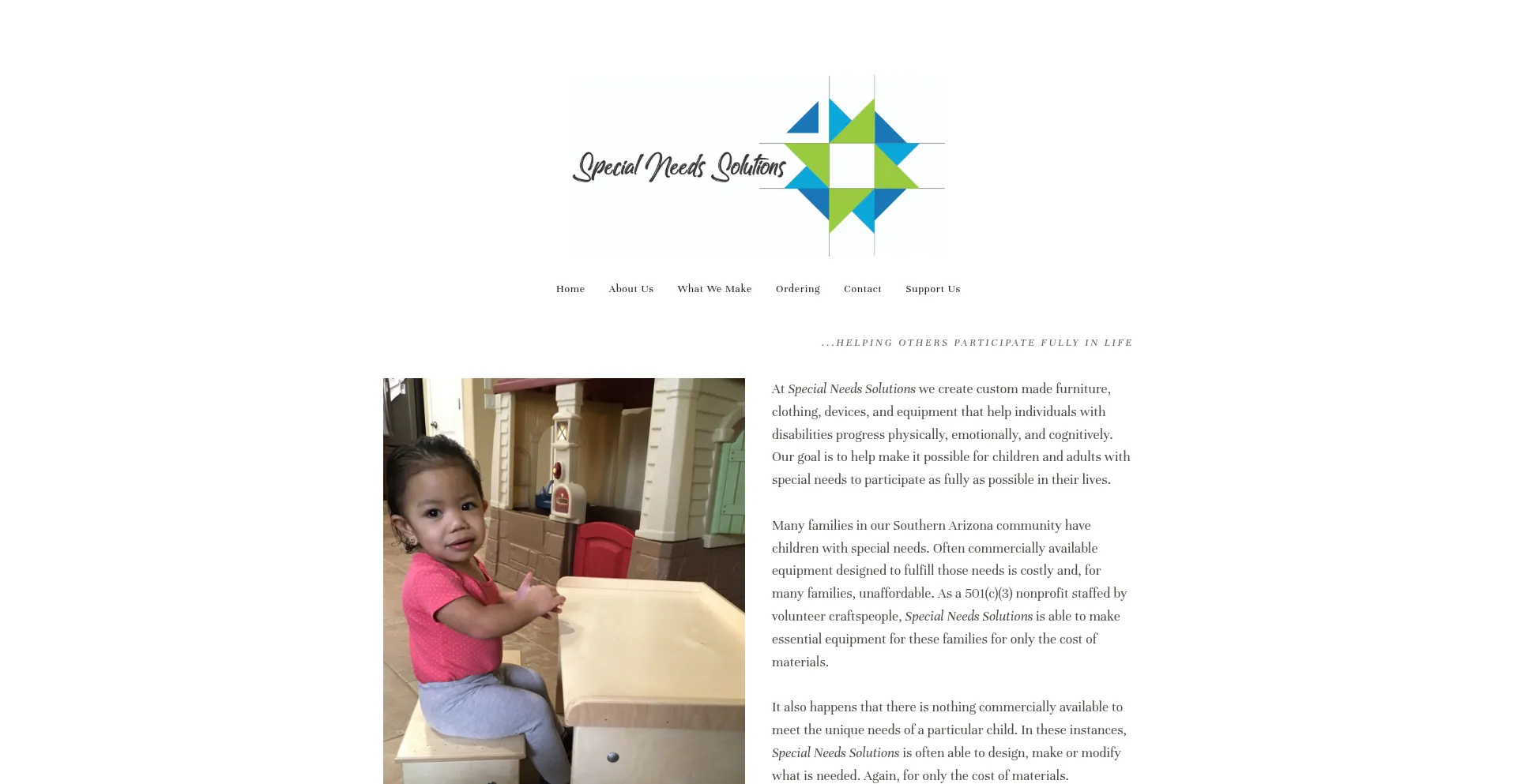 Website screenshot of Snstucson.org