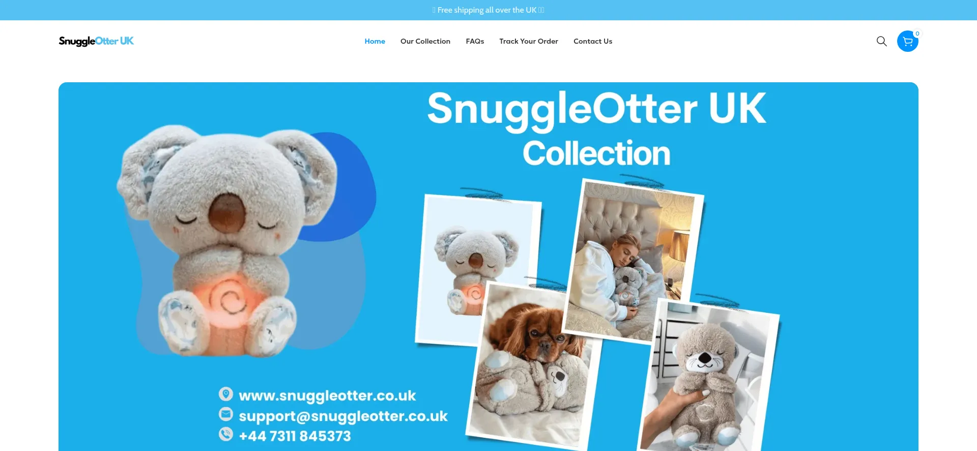 Website screenshot of Snuggleotter.co.uk