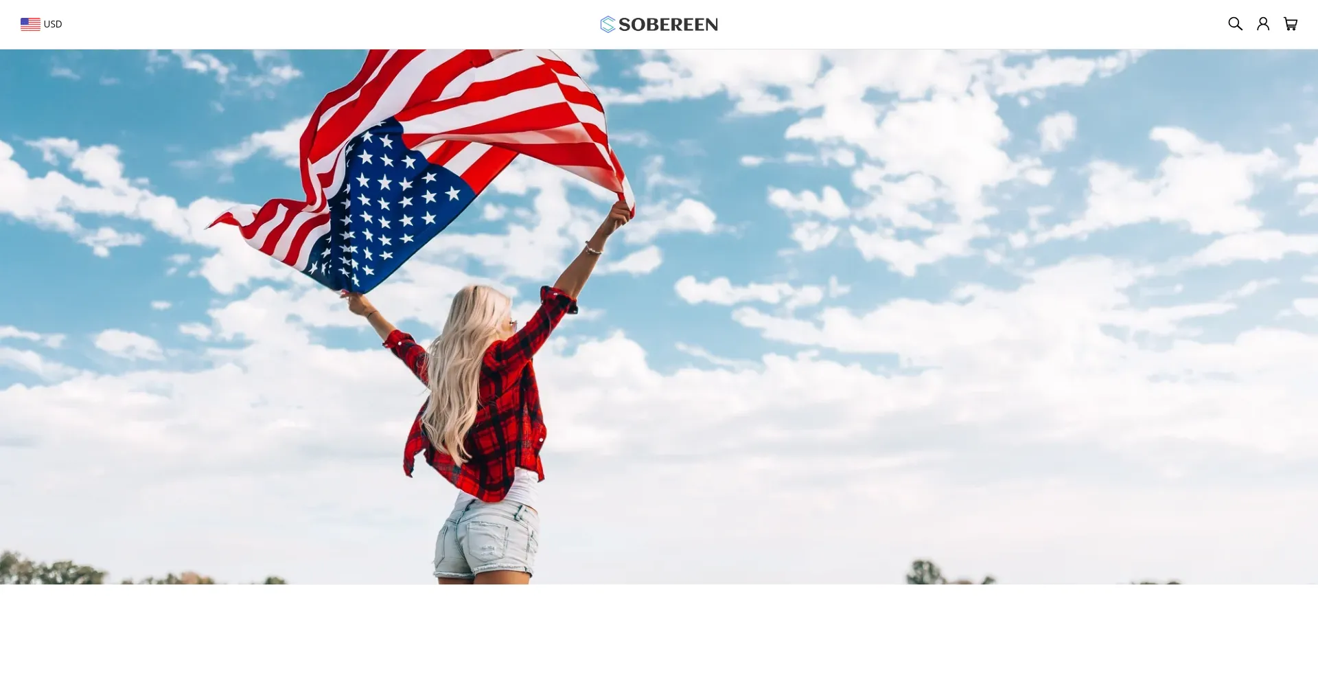 Website screenshot of Sobereen.com