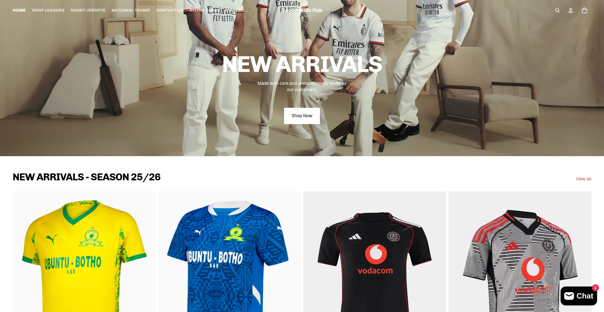 Soccerkidshub.co.za Screenshot
