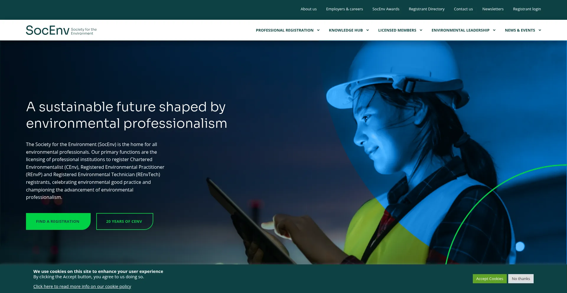 Socenv.org.uk Screenshot