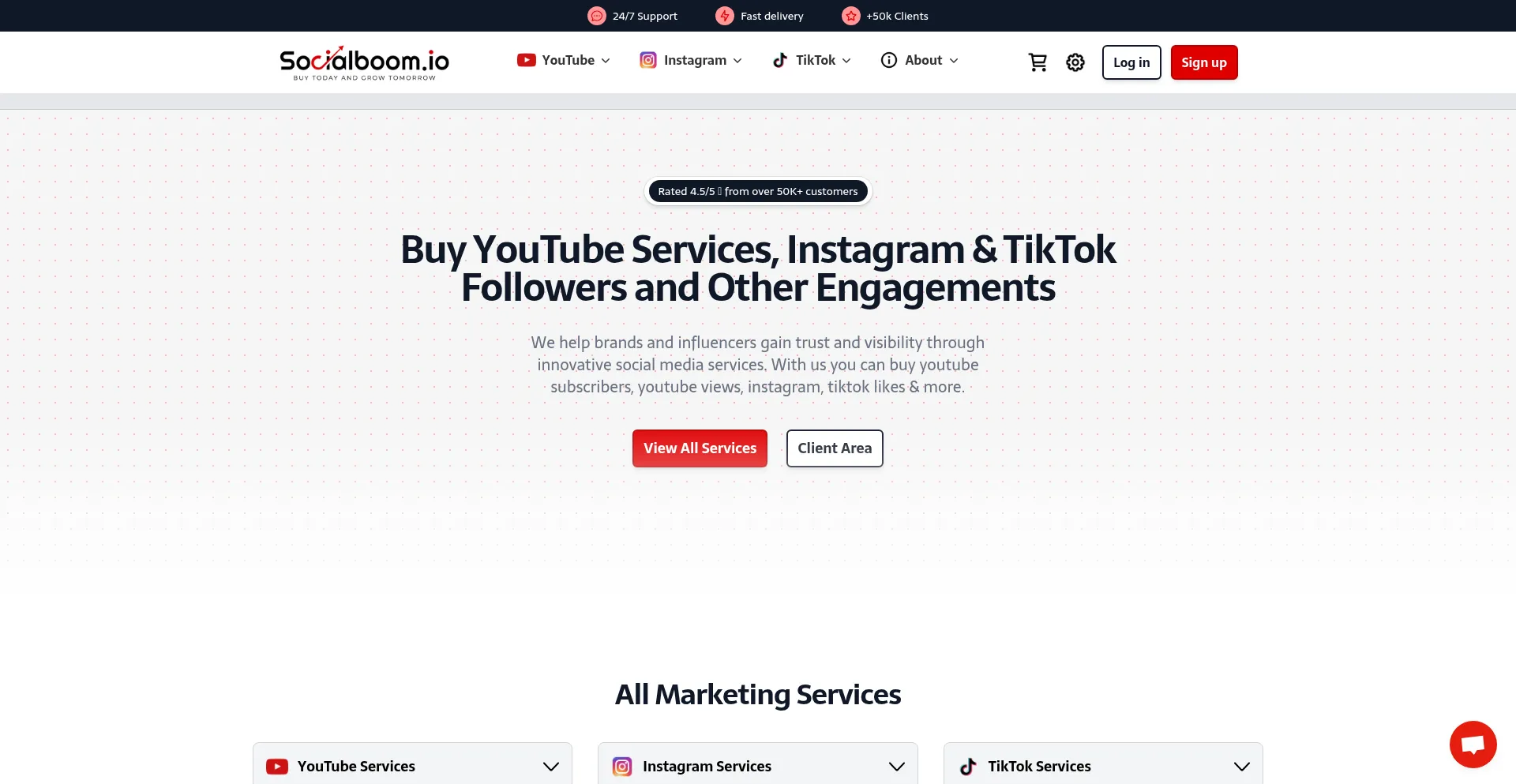 Socialboom.io Screenshot