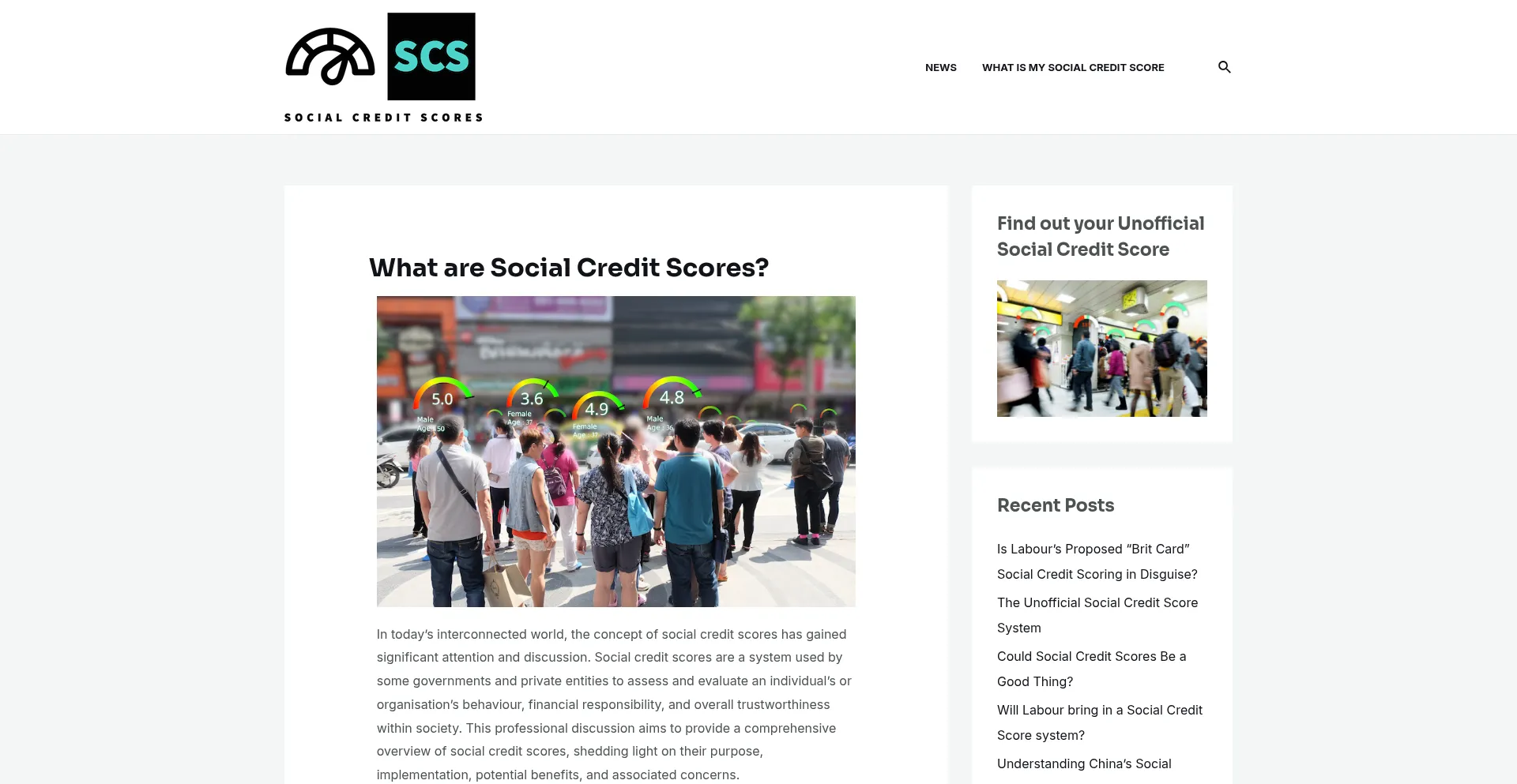 Socialcreditscore.co.uk Screenshot