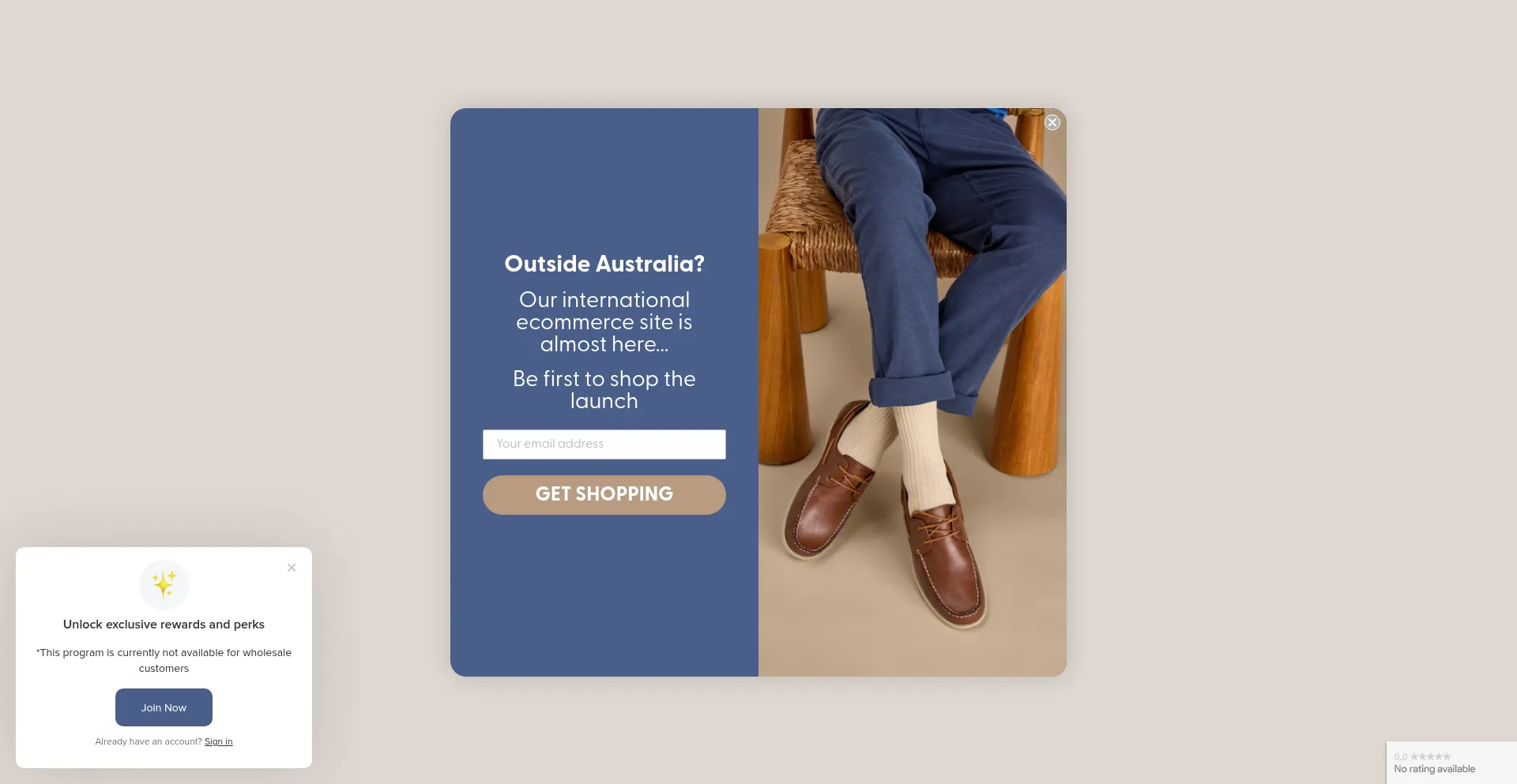 Website screenshot of Socks.com