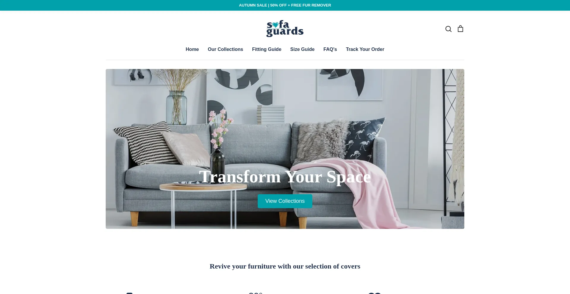 Sofaguards.com Screenshot
