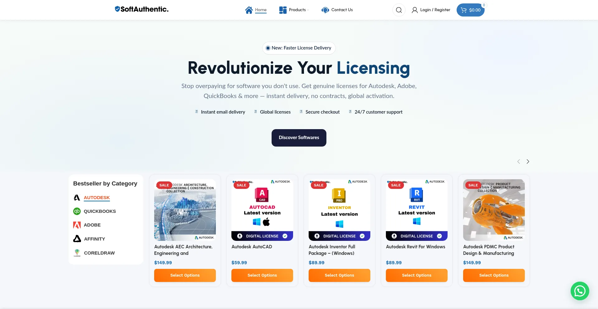 Softauthentic.com Screenshot