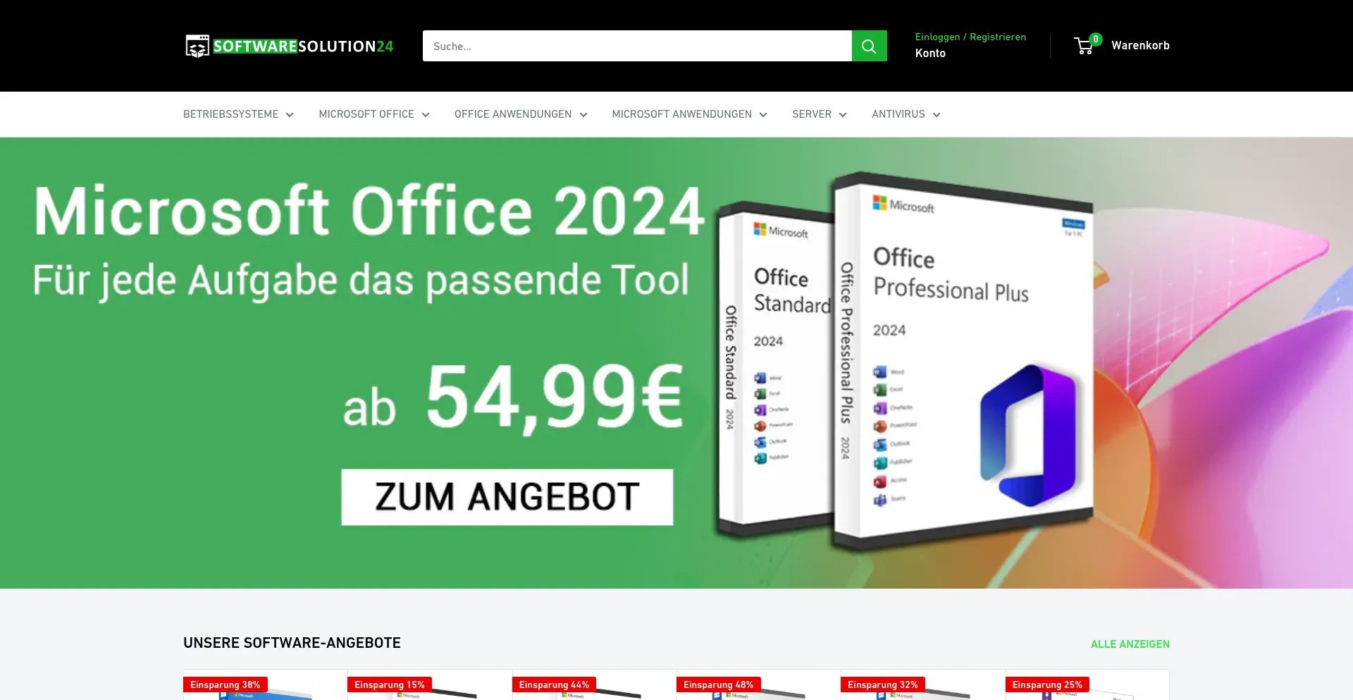 Website screenshot of Softwaresolution24.com