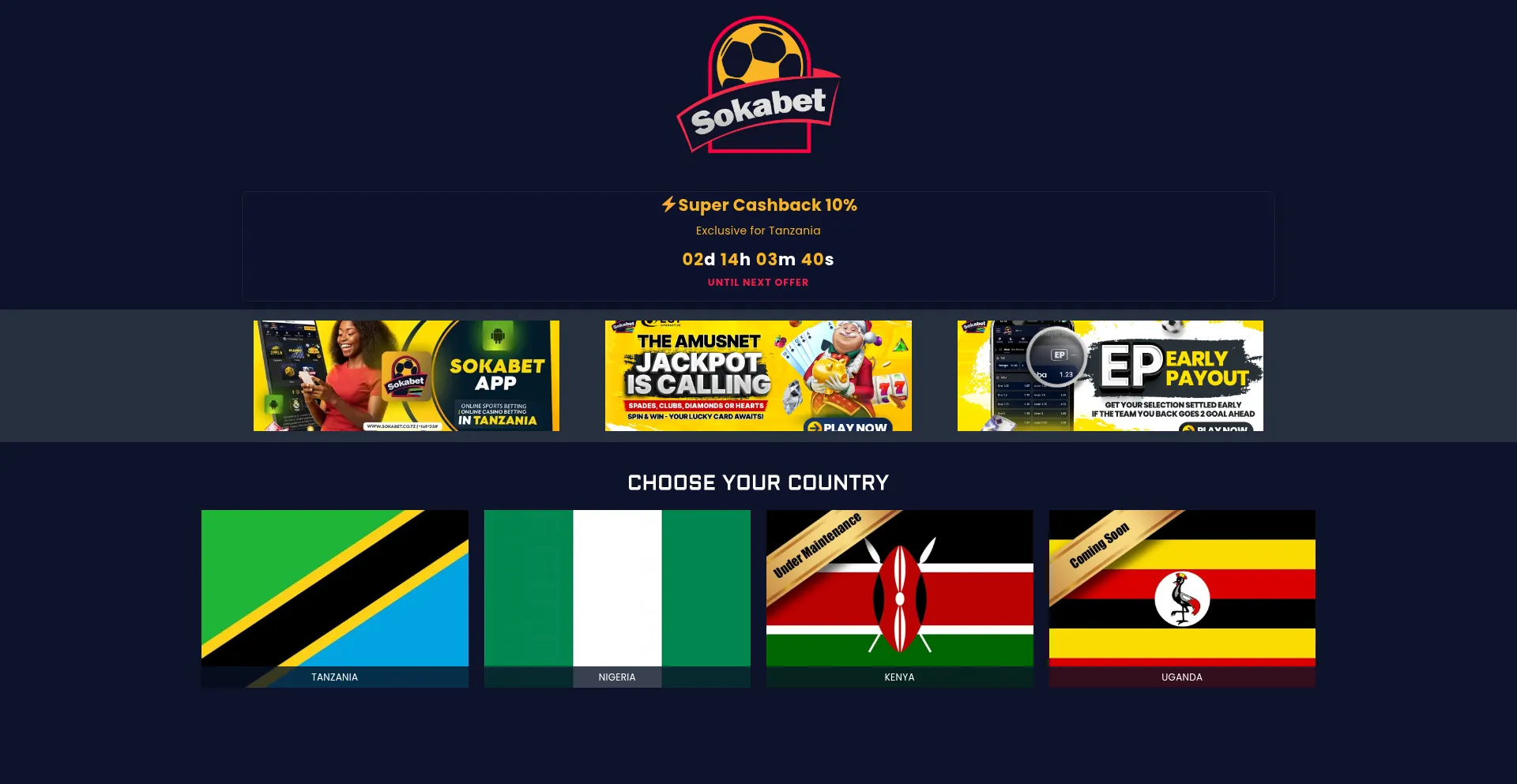Sokabet.com Screenshot
