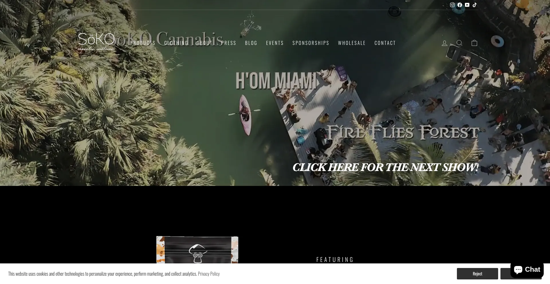 Website screenshot of Sokocanna.com