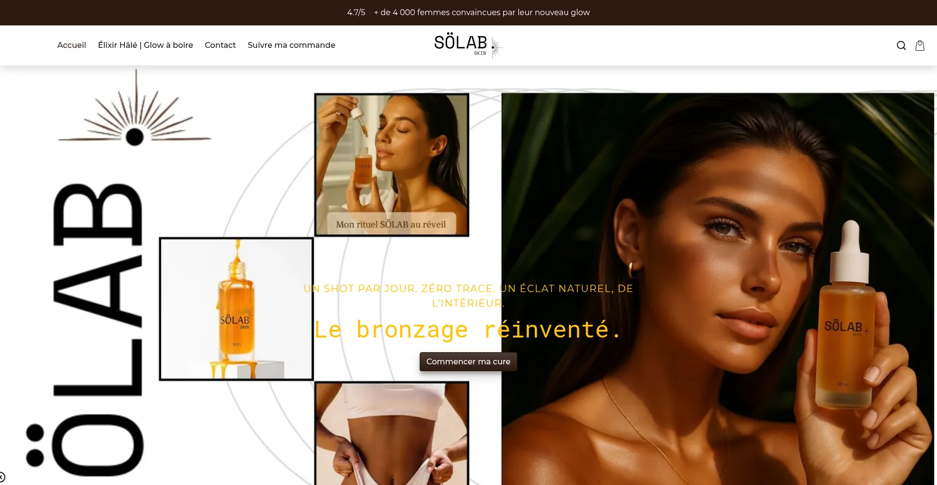 Website screenshot of Solabskin.com