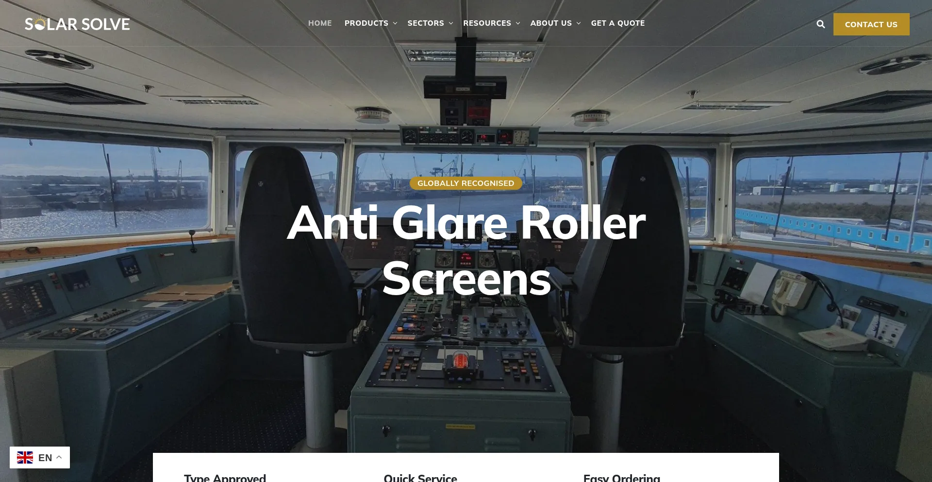 Website screenshot of Solasolv.com