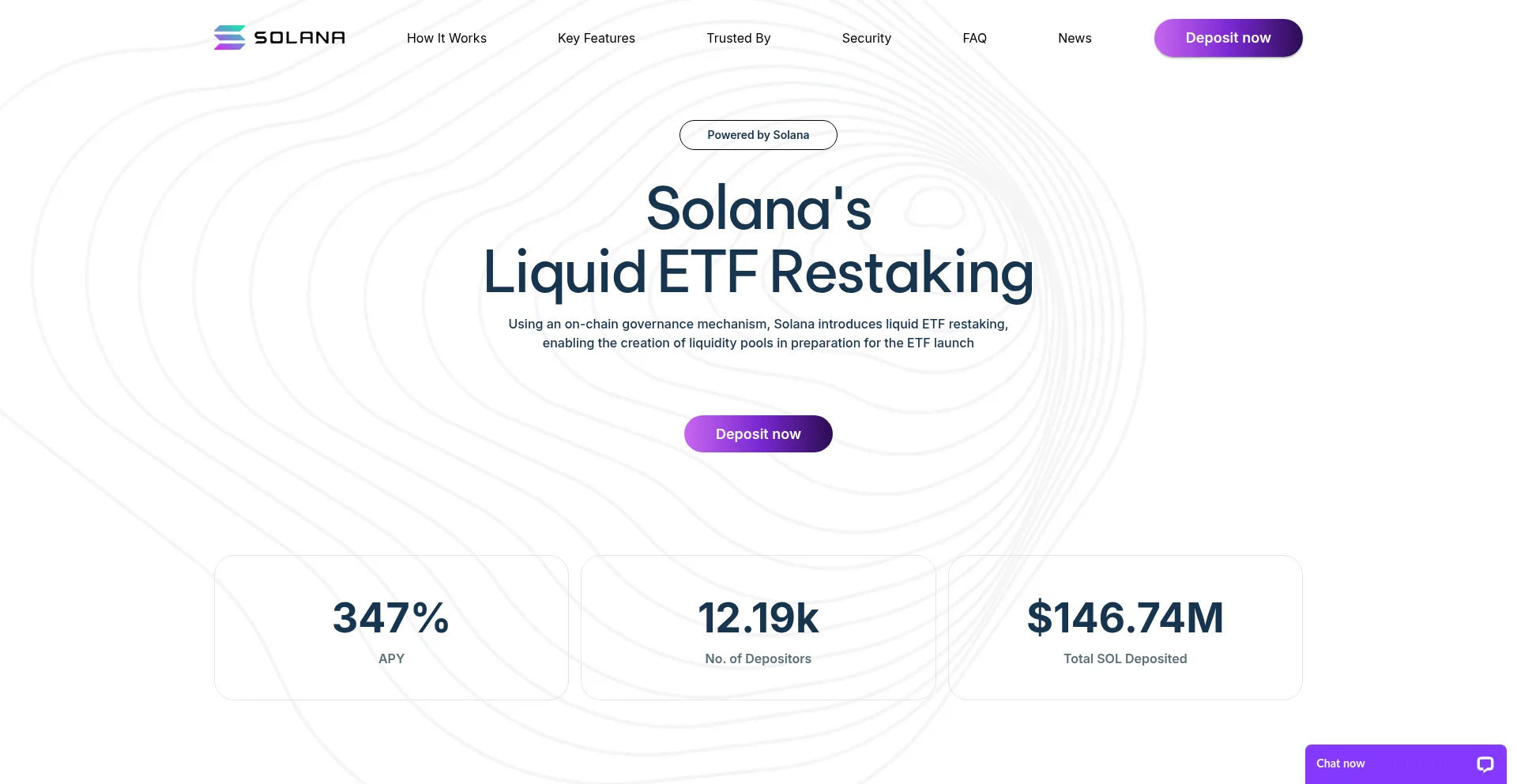 Website screenshot of Solrestake.com