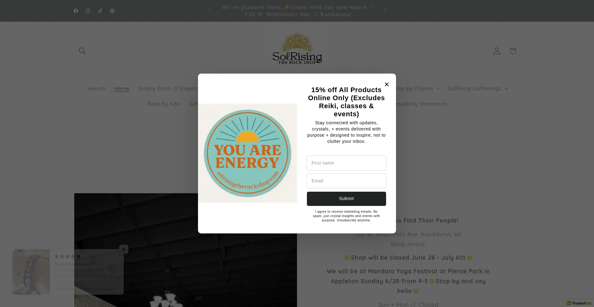 Solrisingtherockshop.com
