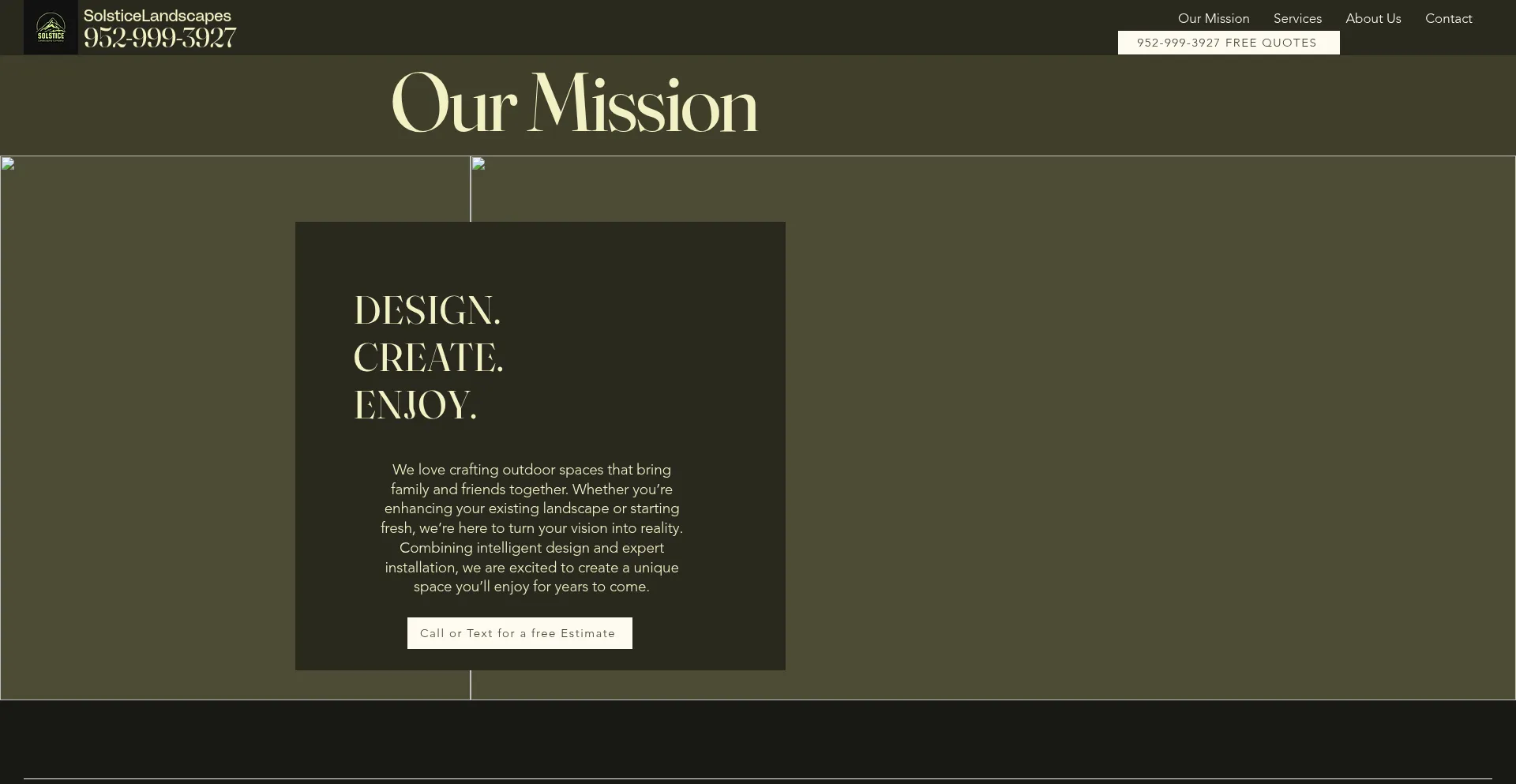 Website screenshot of Solsticelawnmn.com