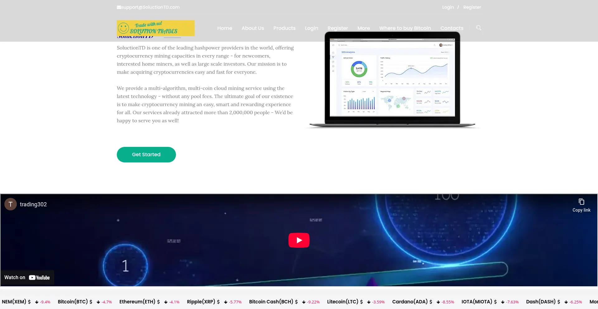 Soluctiontd.com Screenshot