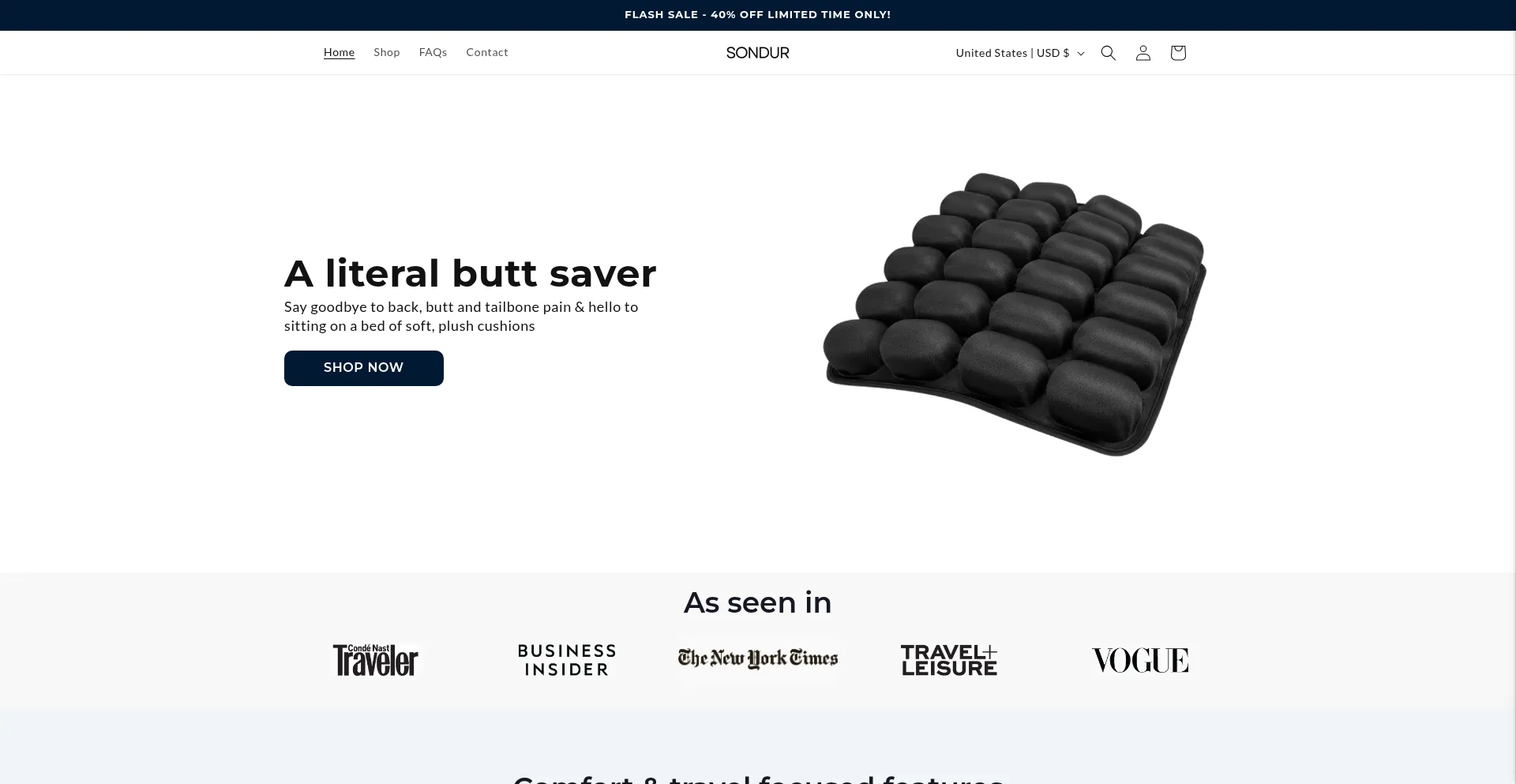 Sondurtravel.com Screenshot