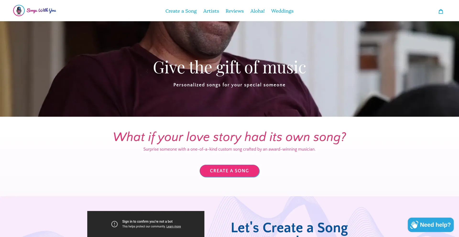 Songswithyou.com Screenshot