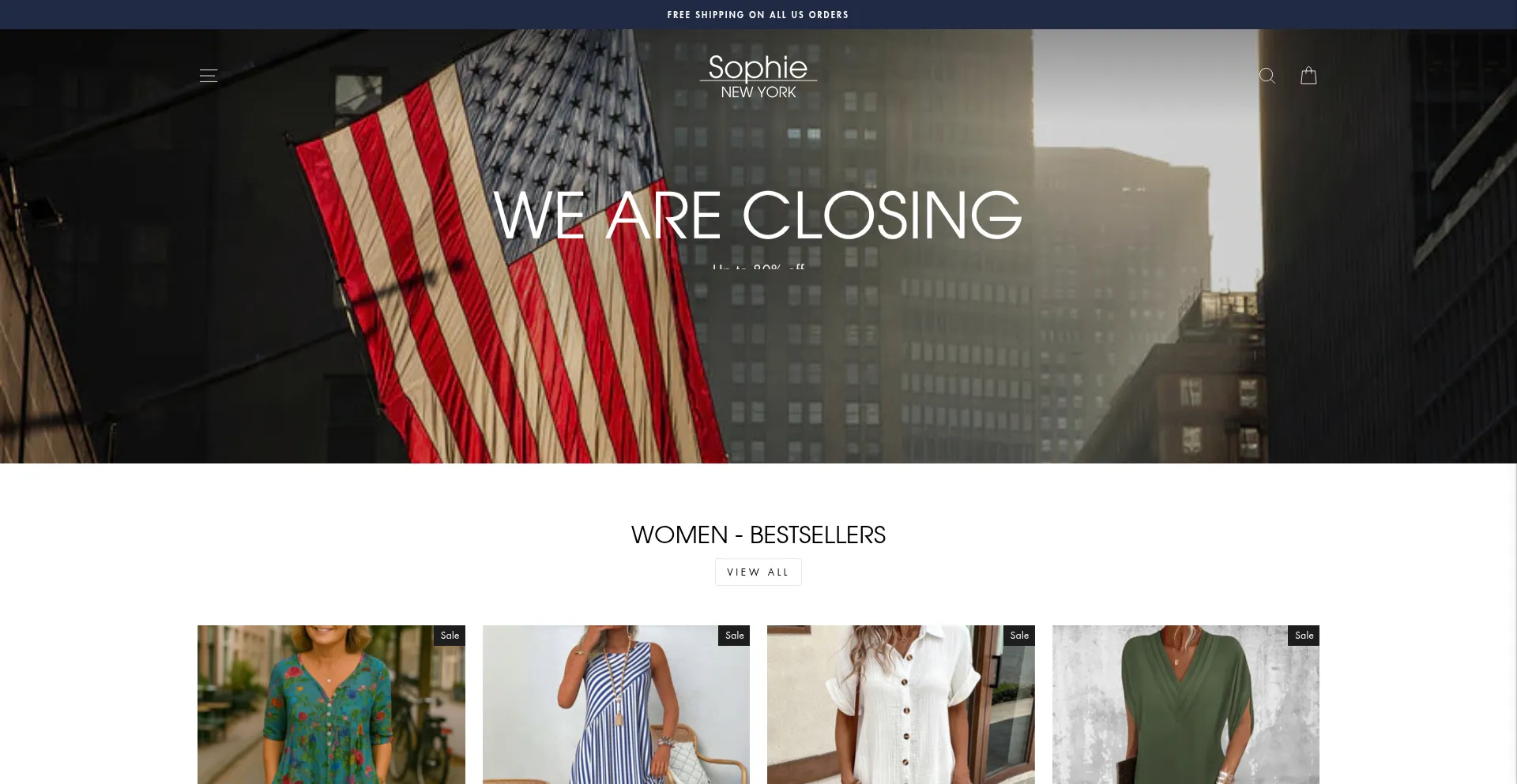 Website screenshot of Sophienewyork.com