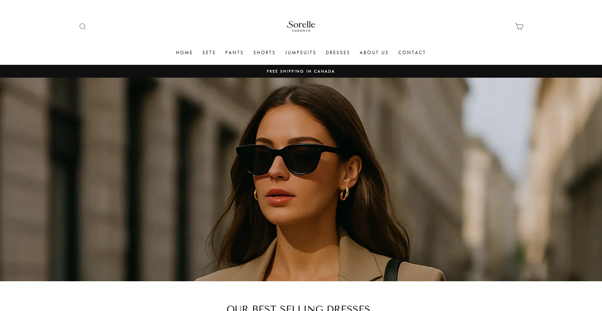 Website screenshot of Sorelletoronto.com