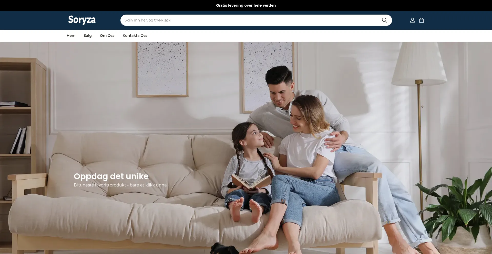 Website screenshot of Soryza.com