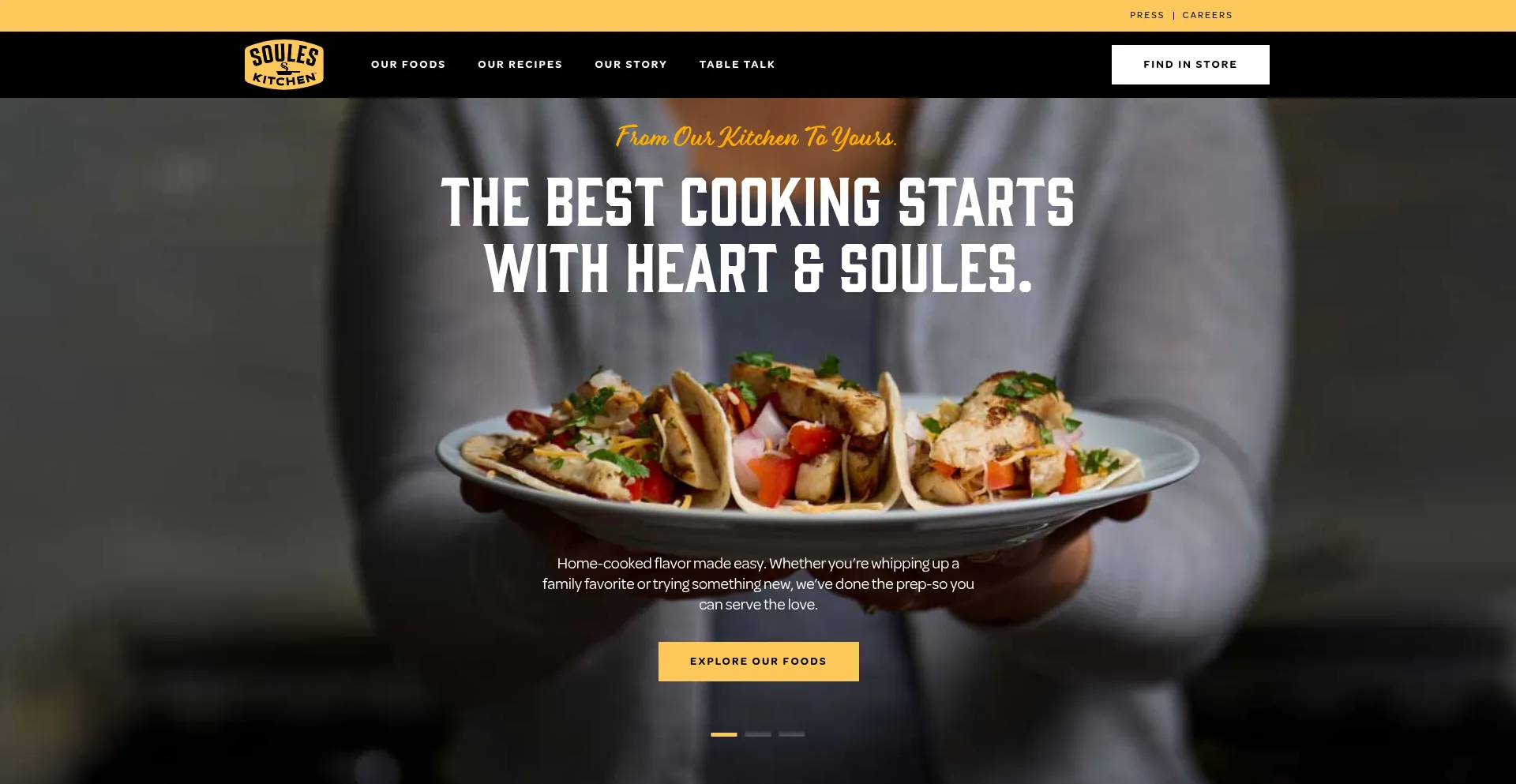 Souleskitchen.com Screenshot