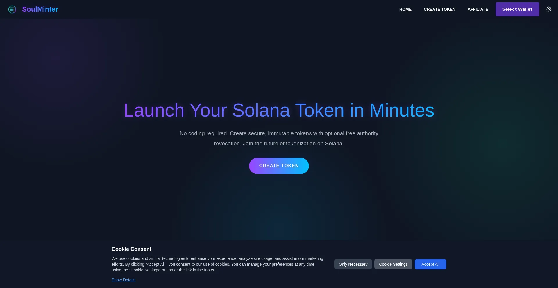 Soulminter.io Screenshot