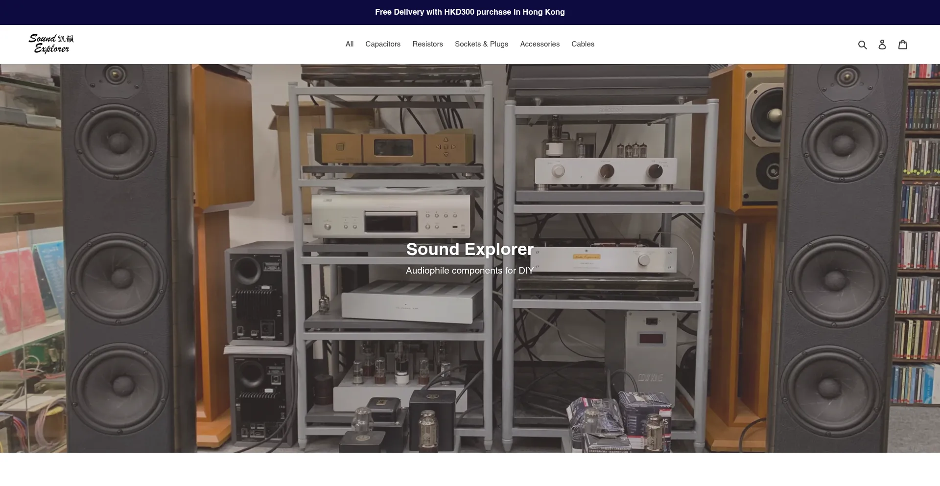 Website screenshot of Soundexplorer.com.hk