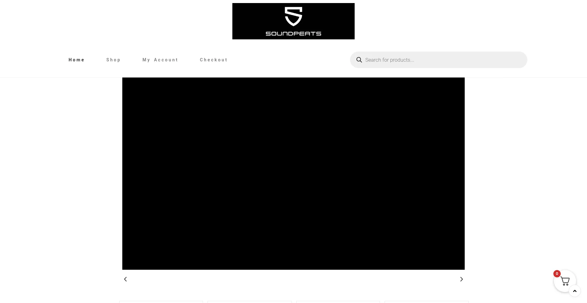 Website screenshot of Soundpeats.com.pk