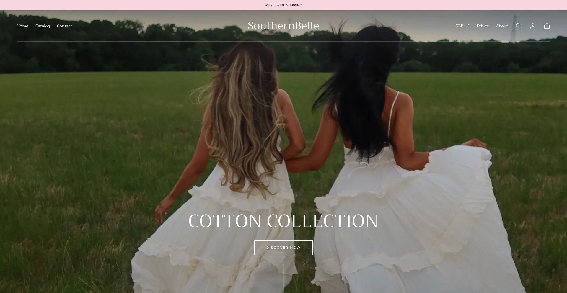 Website screenshot of Southernbelleuk.com