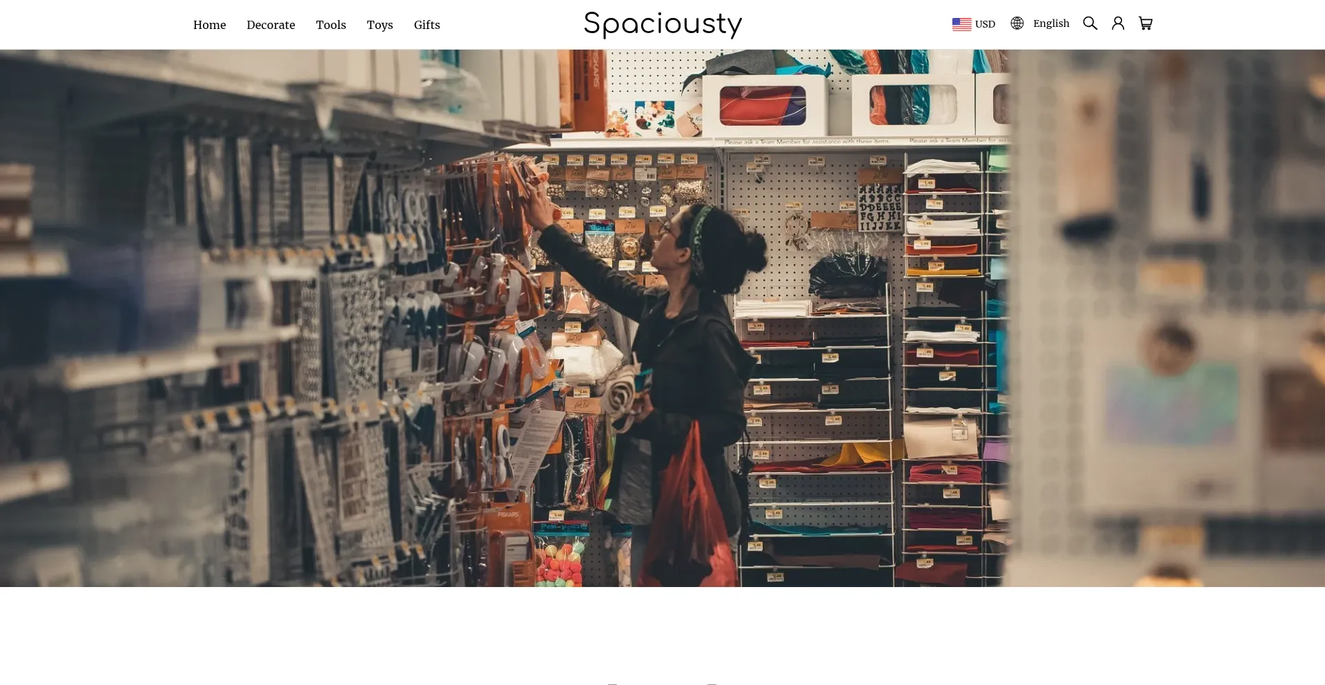 Website screenshot of Spaciousty.com