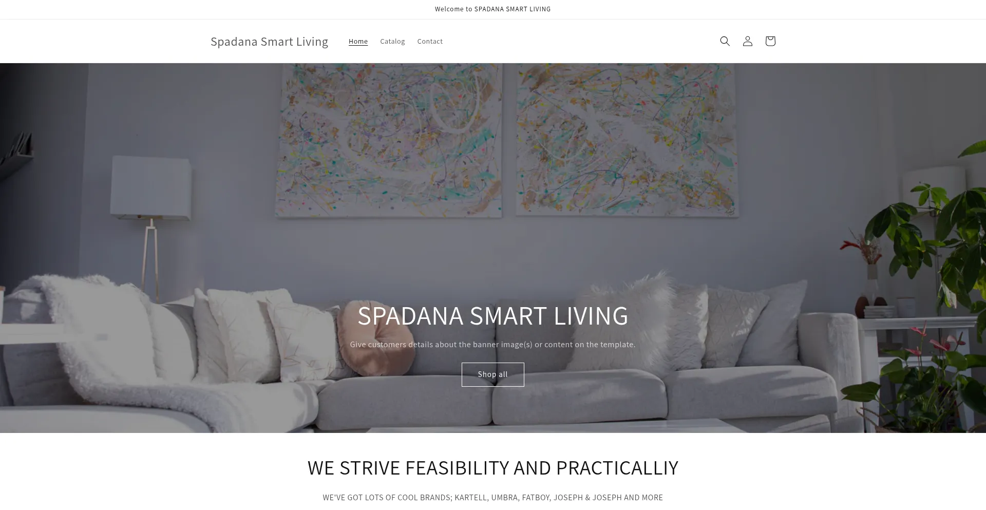 Spadana-smart-living.myshopify.com Screenshot