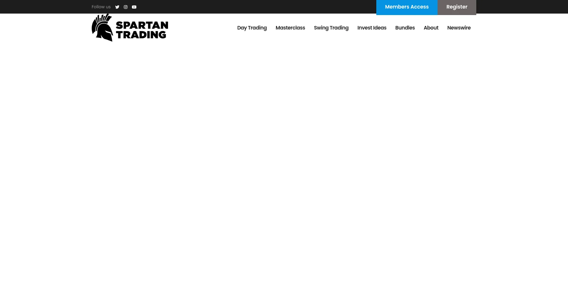 Website screenshot of Spartantrading.com