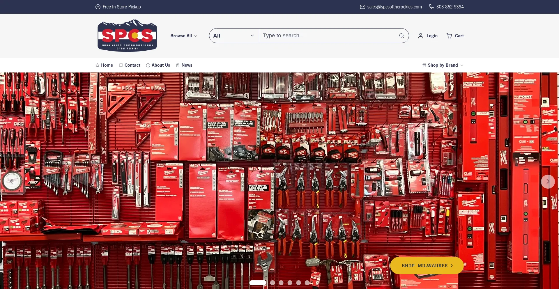 Website screenshot of Spcsoftherockies.com