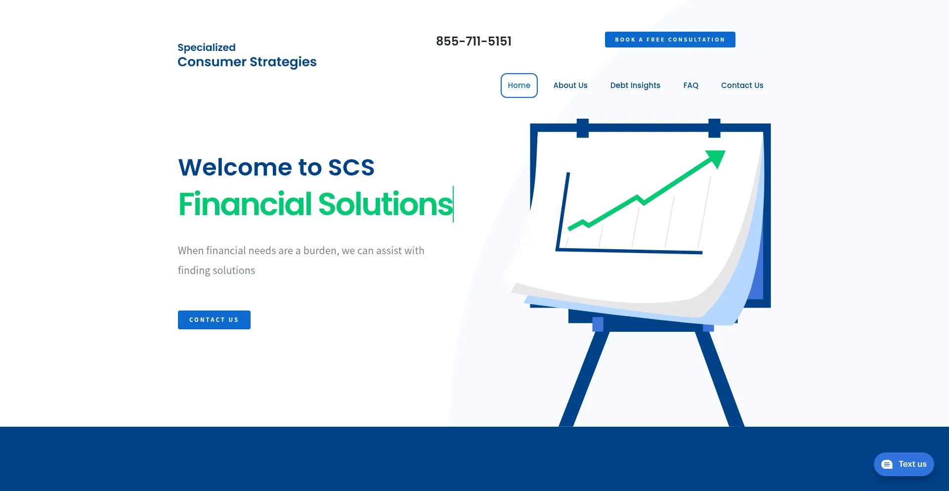 Website screenshot of Specsfinancial.com