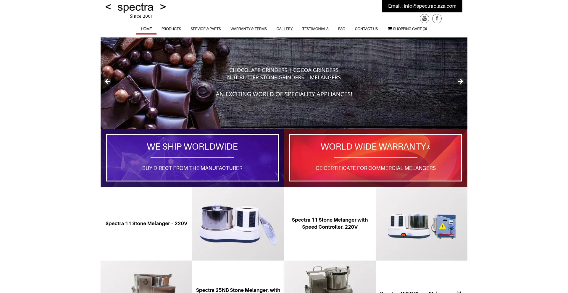 Spectramelangers.com Screenshot