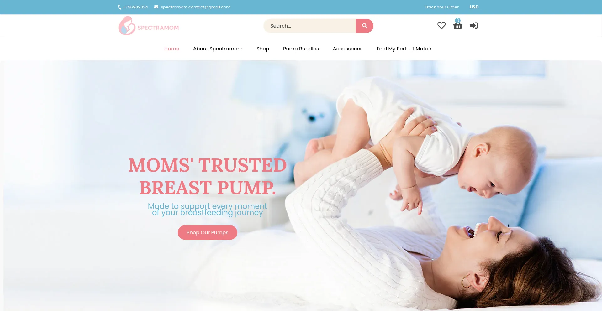 Website screenshot of Spectramomusa.com